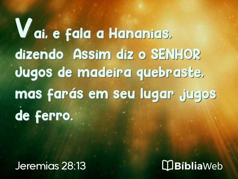 Jeremias 28:13 em imagem para compartilhar