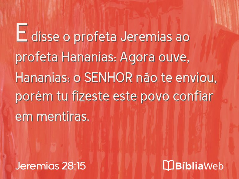 Jeremias 28:15 em imagem para compartilhar