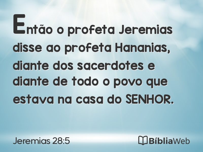 Jeremias 28:5 em imagem para compartilhar