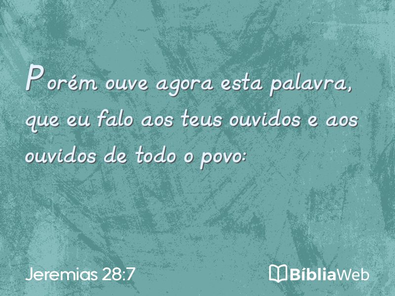 Jeremias 28:7 em imagem para compartilhar