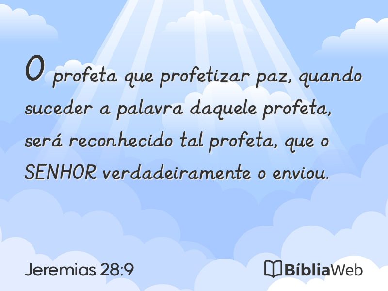 Jeremias 28:9 em imagem para compartilhar