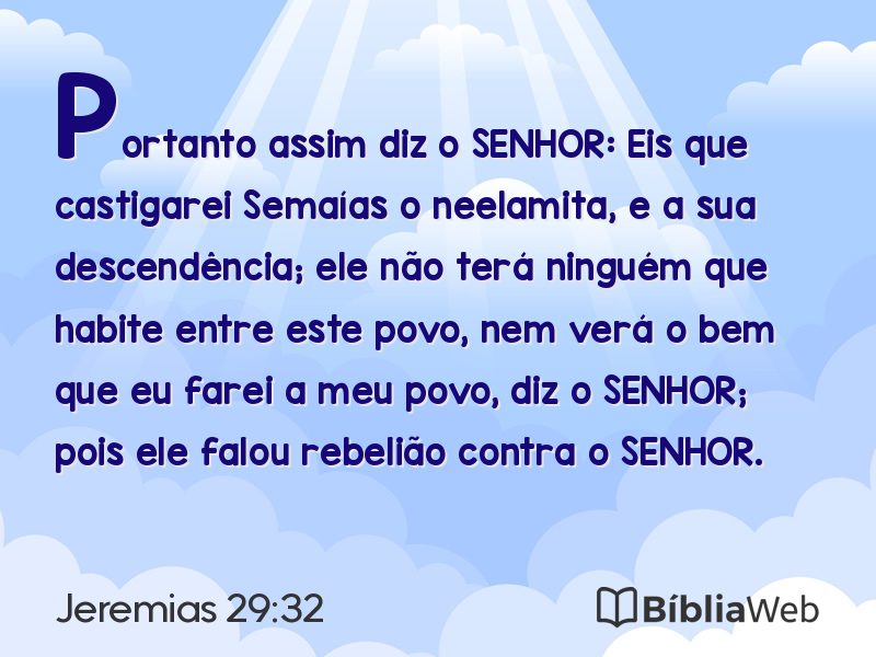 Jeremias 29:32 em imagem para compartilhar