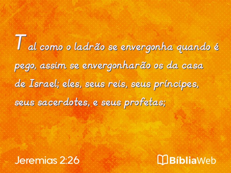 Jeremias 2:26 em imagem para compartilhar