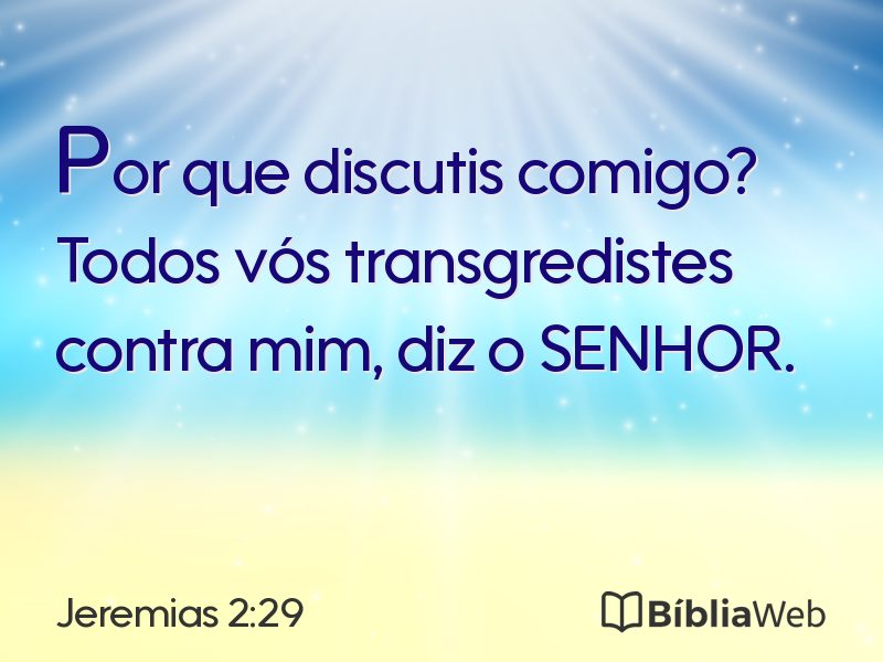 Jeremias 2:29 em imagem para compartilhar