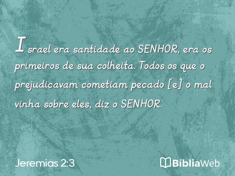 Jeremias 2:3 em imagem para compartilhar