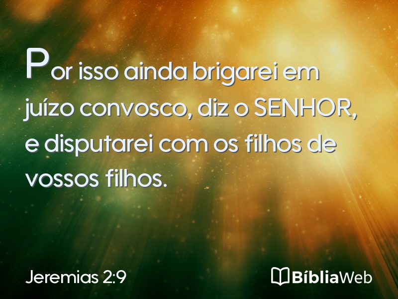 Jeremias 2:9 em imagem para compartilhar