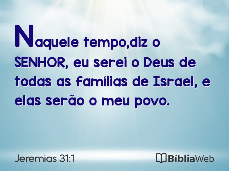 Jeremias 31:1 em imagem para compartilhar