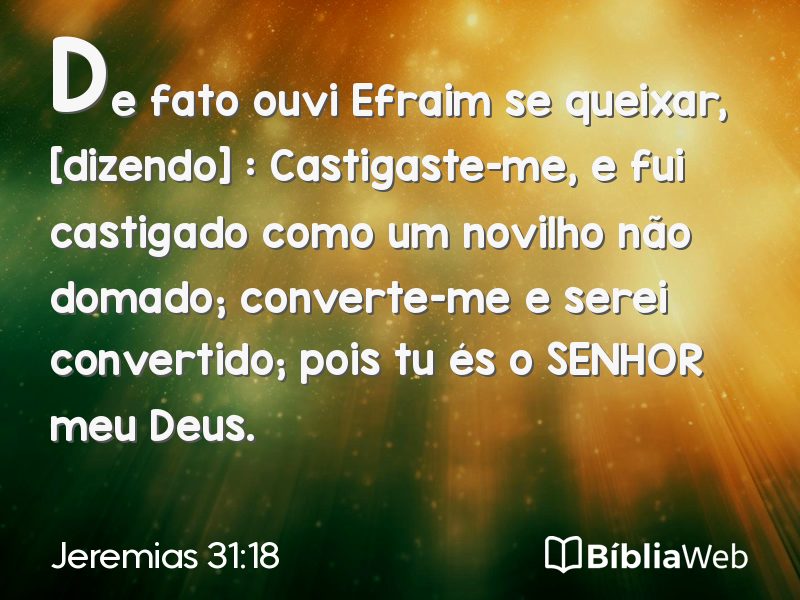 Jeremias 31:18 em imagem para compartilhar