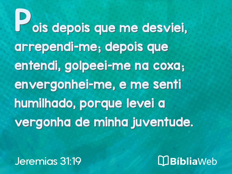 Jeremias 31:19 em imagem para compartilhar
