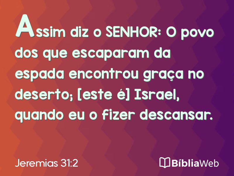 Jeremias 31:2 em imagem para compartilhar