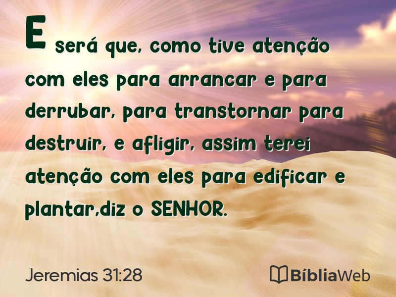Jeremias 31:28 em imagem para compartilhar