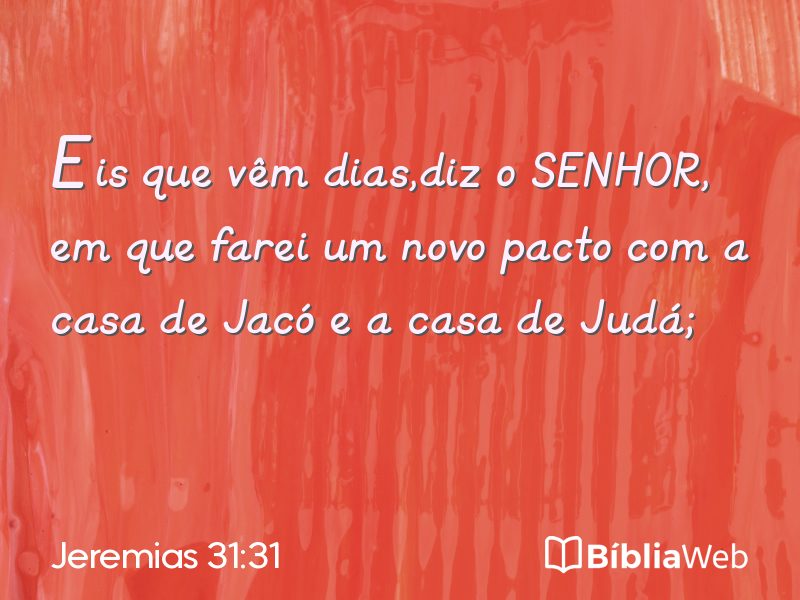 Jeremias 31:31 em imagem para compartilhar