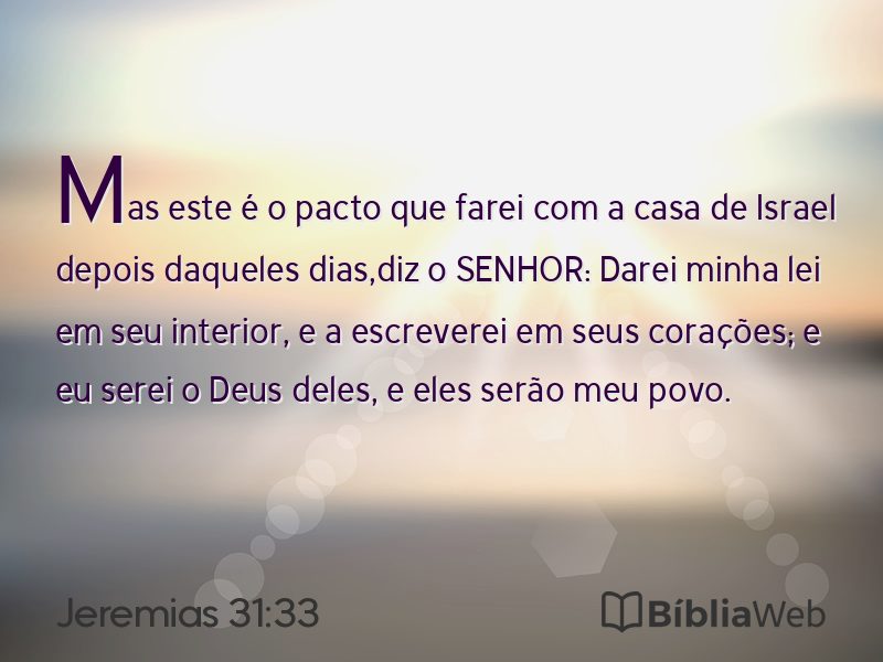 Jeremias 31:33 em imagem para compartilhar