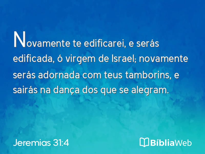 Jeremias 31:4 em imagem para compartilhar