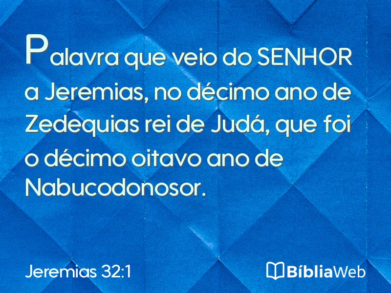 Jeremias 32:1 em imagem para compartilhar