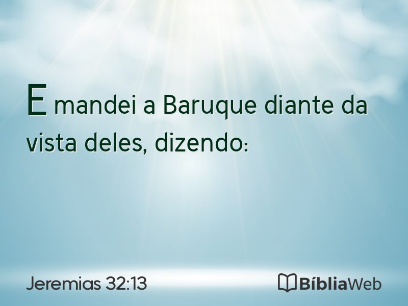 Jeremias 32:13 em imagem para compartilhar