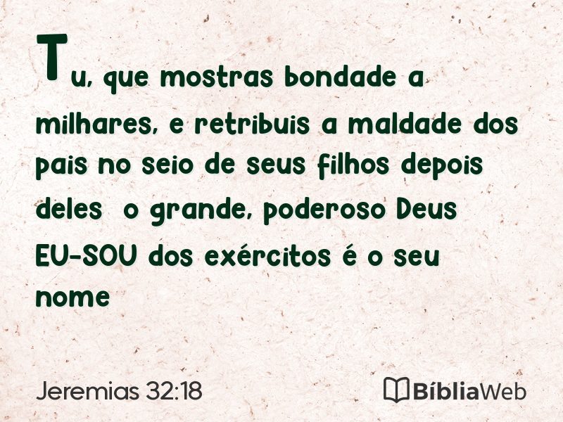 Jeremias 32:18 em imagem para compartilhar
