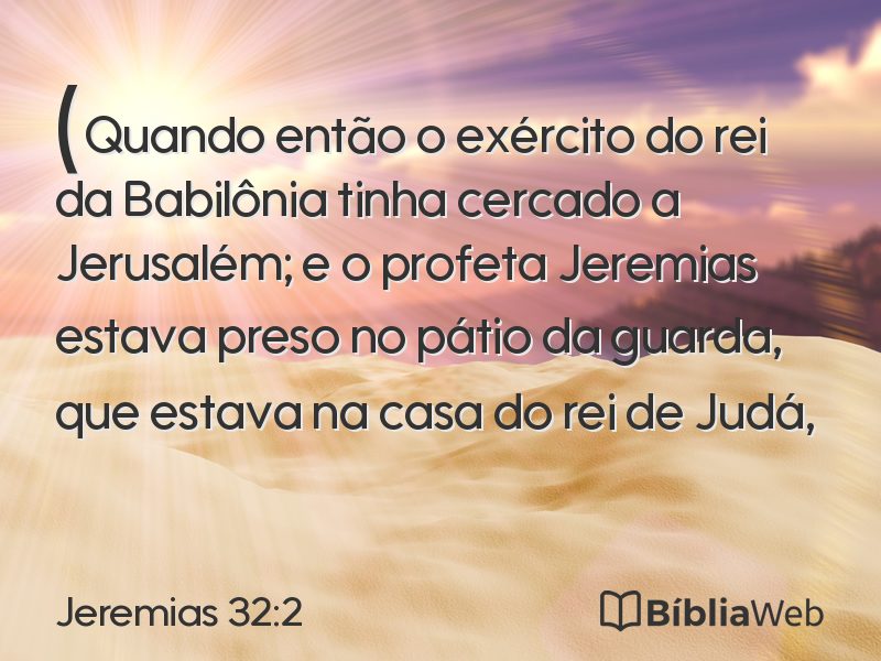 Jeremias 32:2 em imagem para compartilhar