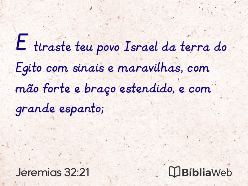 Jeremias 32:21 em imagem para compartilhar