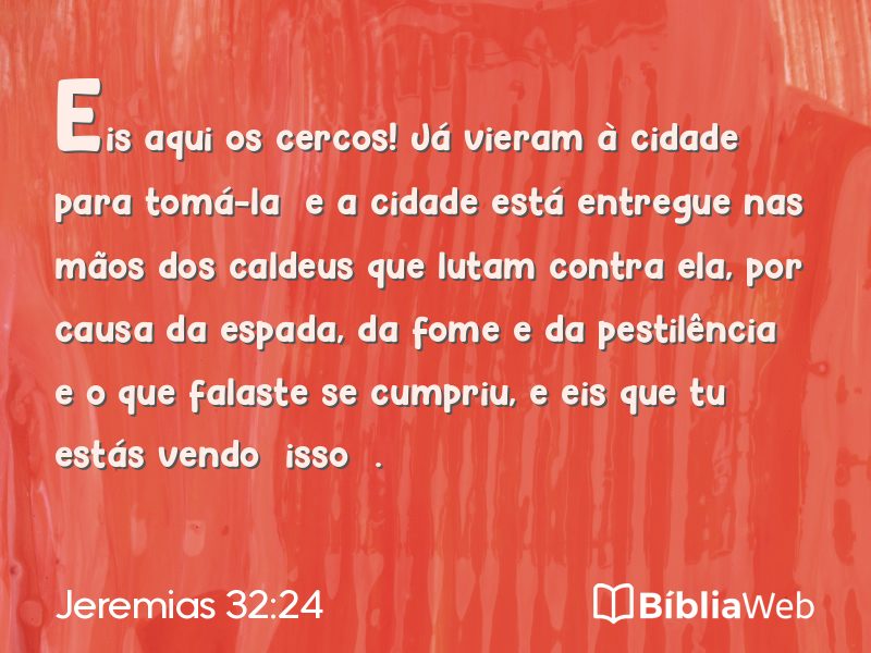 Jeremias 32:24 em imagem para compartilhar