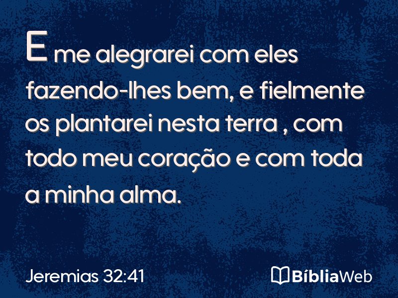 Jeremias 32:41 em imagem para compartilhar