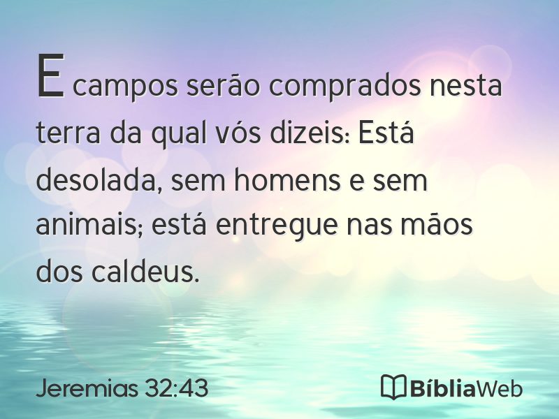 Jeremias 32:43 em imagem para compartilhar