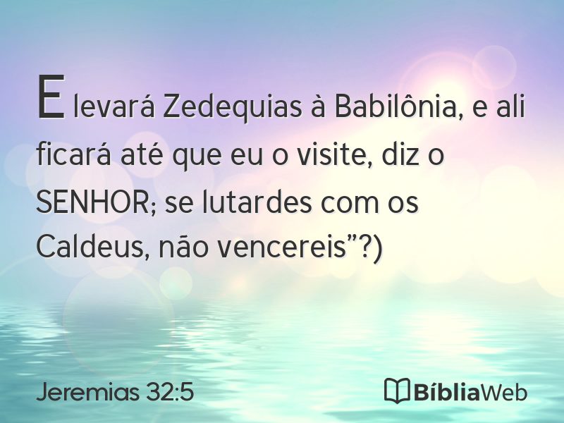 Jeremias 32:5 em imagem para compartilhar