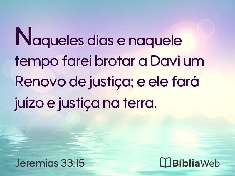 Jeremias 33:15 em imagem para compartilhar