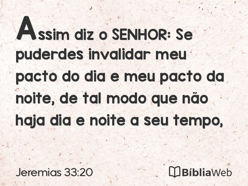 Jeremias 33:20 em imagem para compartilhar