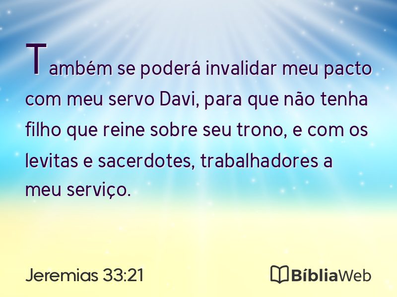 Jeremias 33:21 em imagem para compartilhar