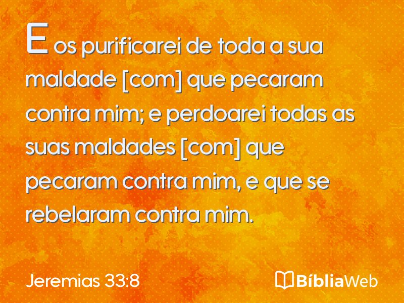 Jeremias 33:8 em imagem para compartilhar