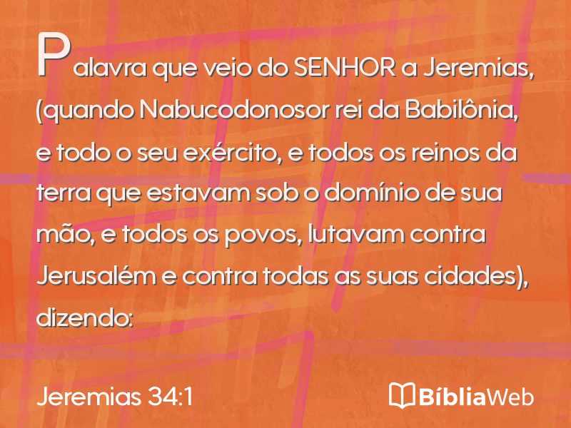 Jeremias 34:1 em imagem para compartilhar