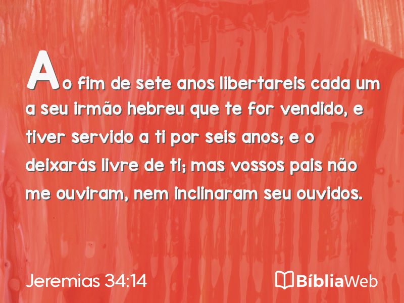 Jeremias 34:14 em imagem para compartilhar