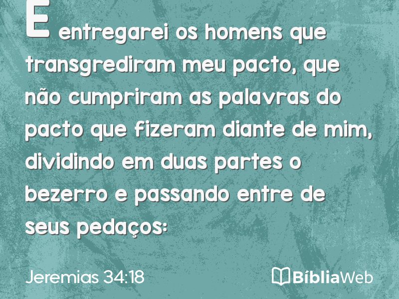 Jeremias 34:18 em imagem para compartilhar