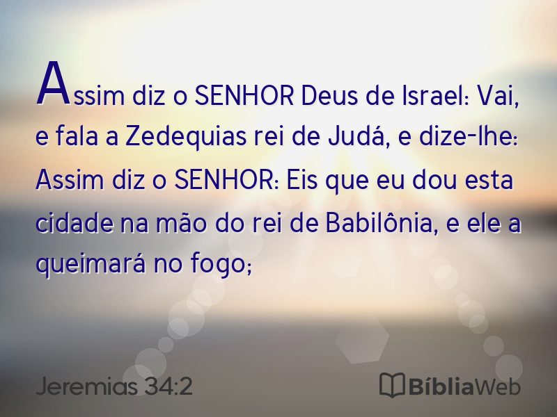 Jeremias 34:2 em imagem para compartilhar