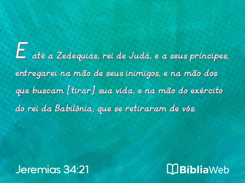 Jeremias 34:21 em imagem para compartilhar