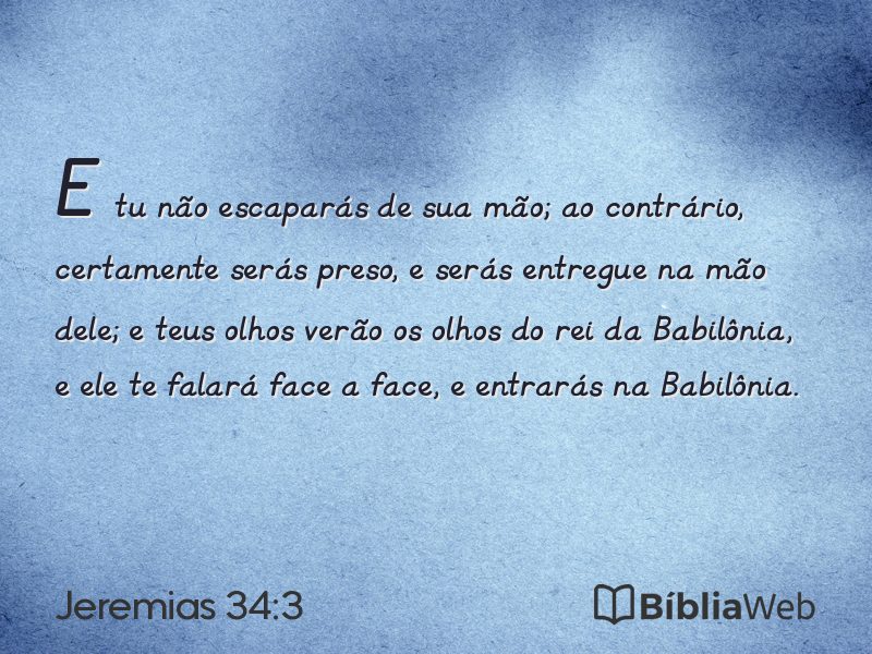 Jeremias 34:3 em imagem para compartilhar