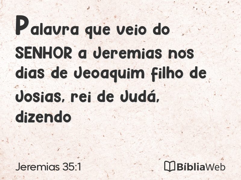 Jeremias 35:1 em imagem para compartilhar