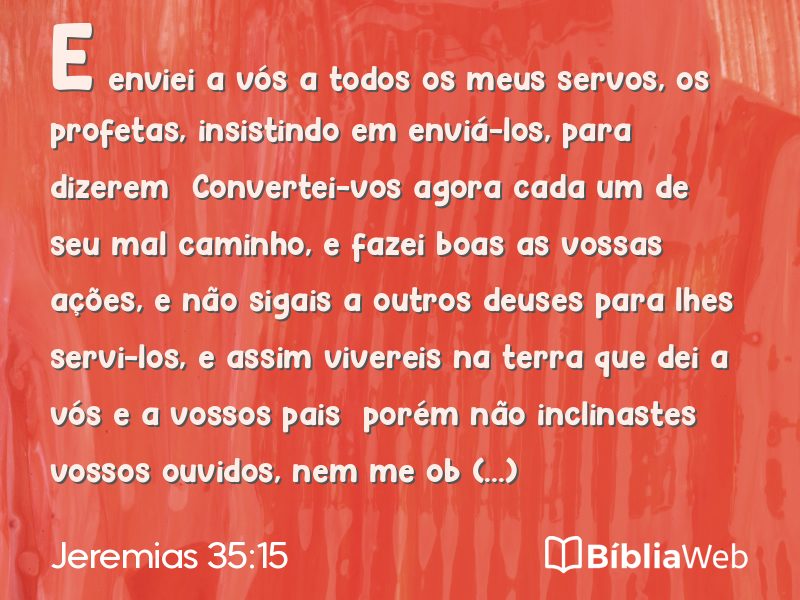 Jeremias 35:15 em imagem para compartilhar