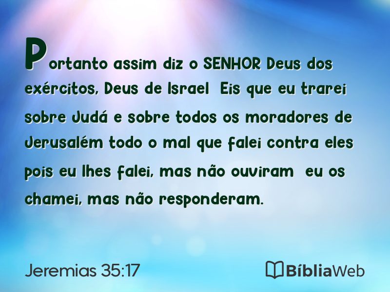 Jeremias 35:17 em imagem para compartilhar