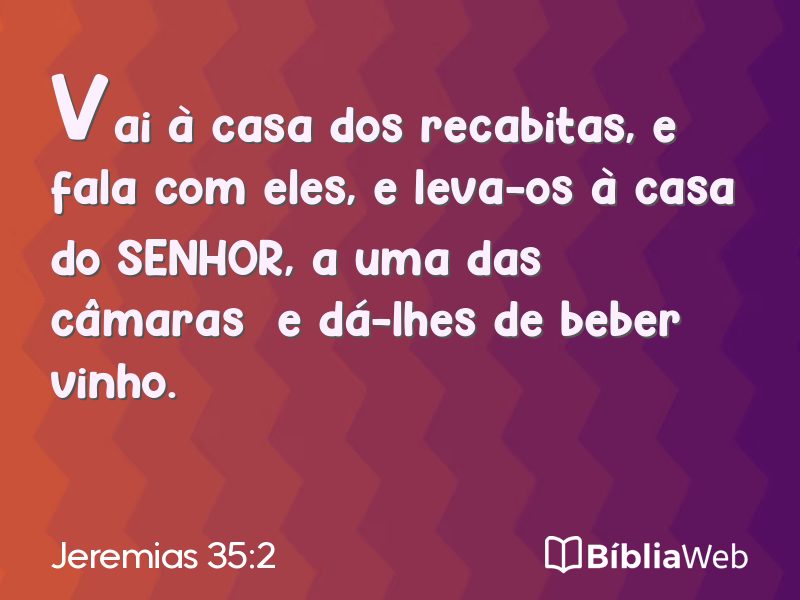 Jeremias 35:2 em imagem para compartilhar