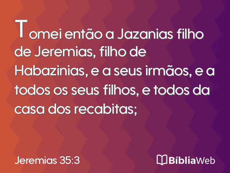 Jeremias 35:3 em imagem para compartilhar
