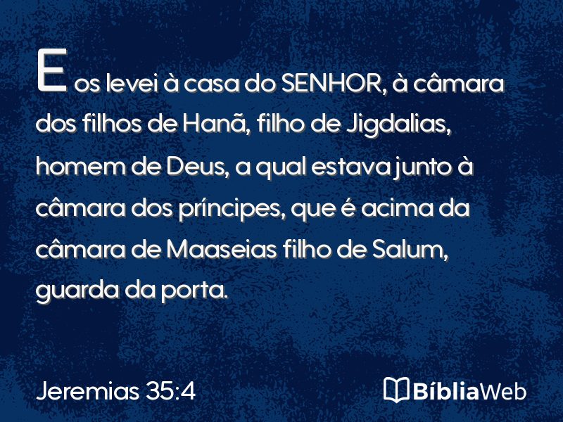 Jeremias 35:4 em imagem para compartilhar