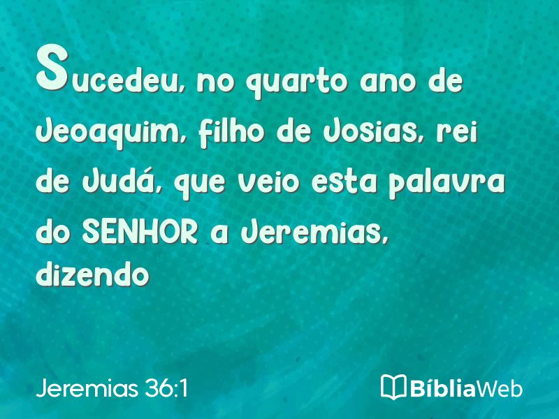 Jeremias 36:1 em imagem para compartilhar