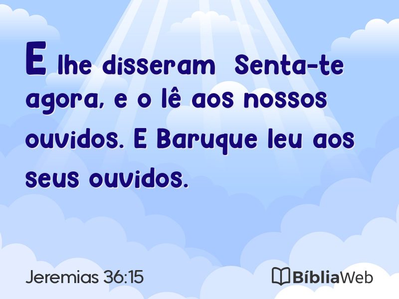 Jeremias 36:15 em imagem para compartilhar