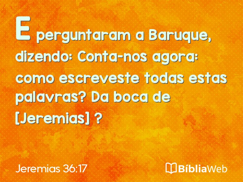 Jeremias 36:17 em imagem para compartilhar