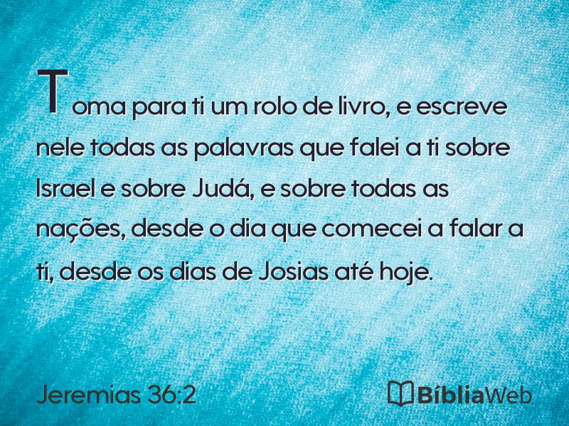Jeremias 36:2 em imagem para compartilhar