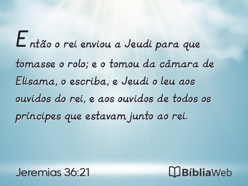 Jeremias 36:21 em imagem para compartilhar