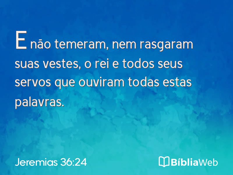 Jeremias 36:24 em imagem para compartilhar