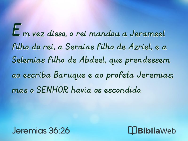 Jeremias 36:26 em imagem para compartilhar